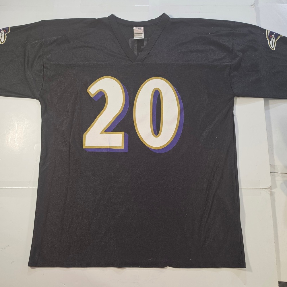 VTG Ed Reed 20 Jersey NFL Team Apparel Players Baltimore Ravens Mens XL Black